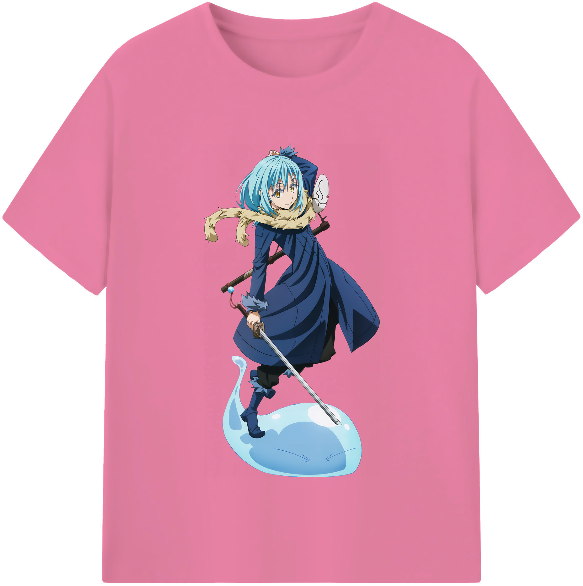 （画像用） 転スラ Regarding Reincarnated to Slime 綿100％半袖Tシャツ（フロントプリント）